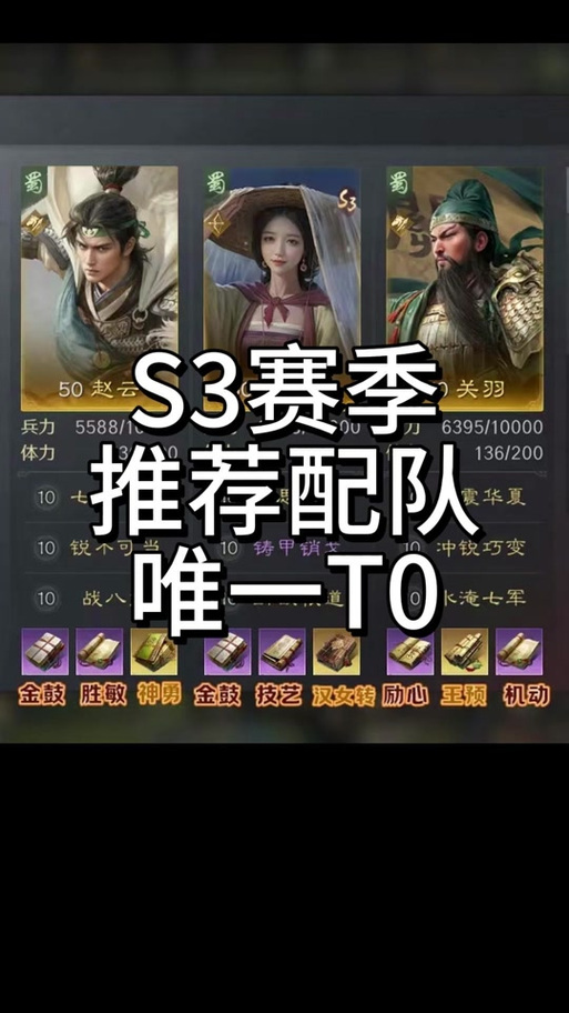 放开那三国3蜀国庞统阵容怎么搭配