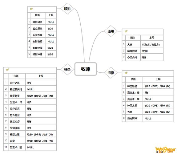 《魔兽世界牧师》所有的技能详解是什么?