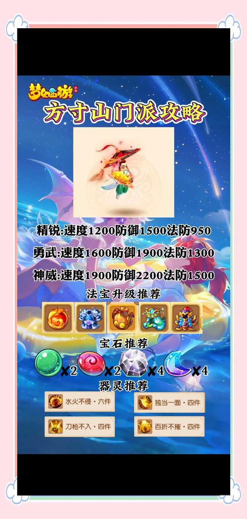 梦幻西游手游方寸打什么宝石