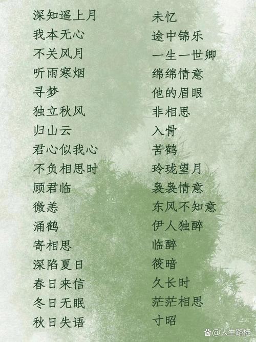 求漂亮的书名