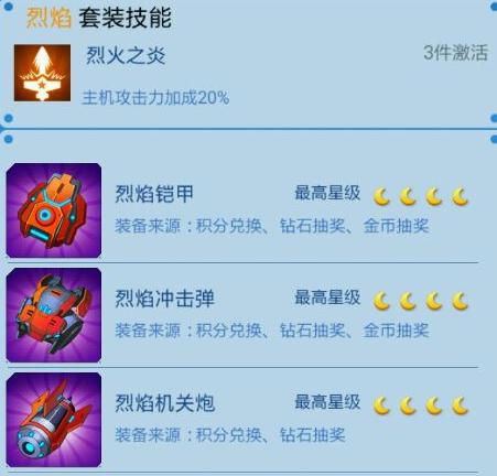 全民飞机大战深渊套装技能属性详细解析