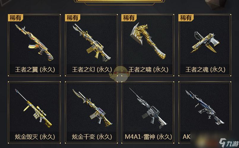 目前穿越火线王者系列武器有哪些?