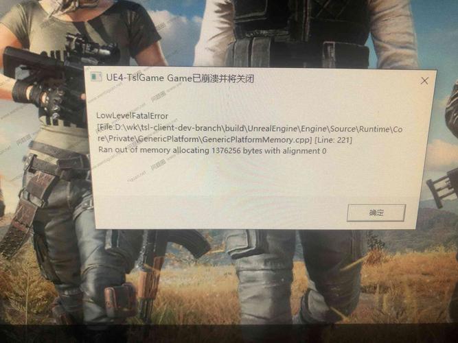 玩绝地求生大逃杀显示“tslgame.exe应用程序错错误,该内存不能为read...