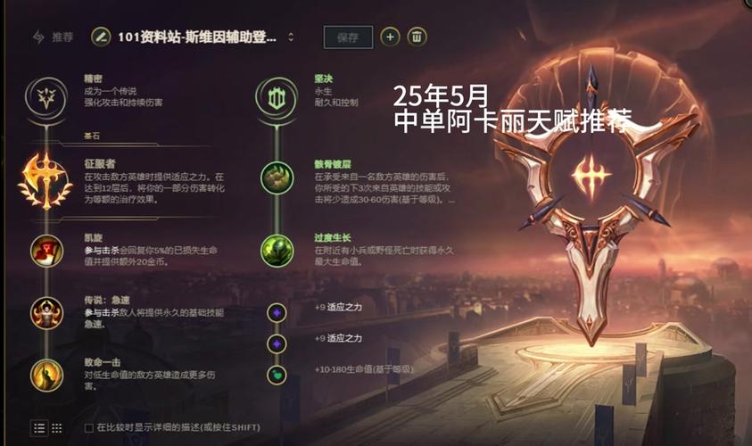 LOL英雄联盟S8季前赛大树茂凯上单天赋符文