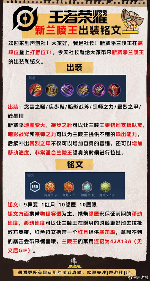 王者荣耀兰陵王高端局怎么玩?