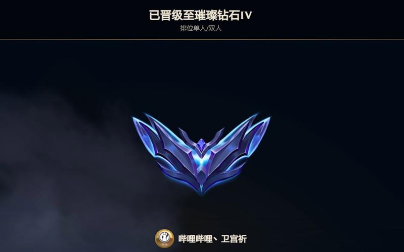 英雄联盟上的钻石代表的什么啊?