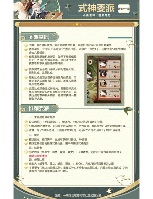 阴阳师式神委派攻略