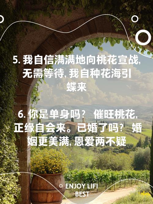 桃花运句子