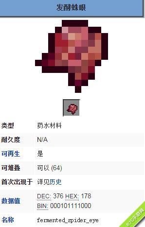我的世界发酵的蜘蛛眼怎么做