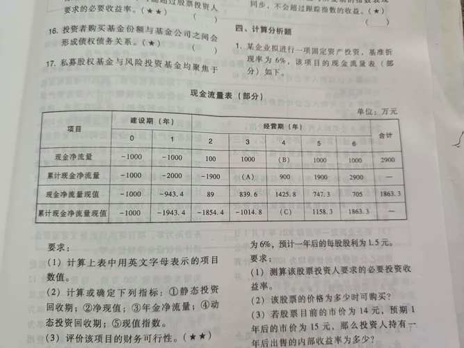 现值指数怎么计算