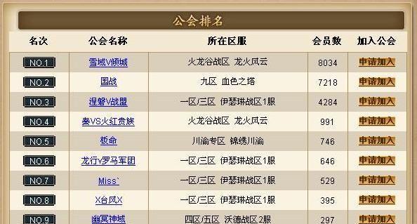 公会名字大全