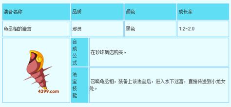 造梦西游3龟丞相的遗言怎么获取(龟丞相的遗言用途详解)「已解决...