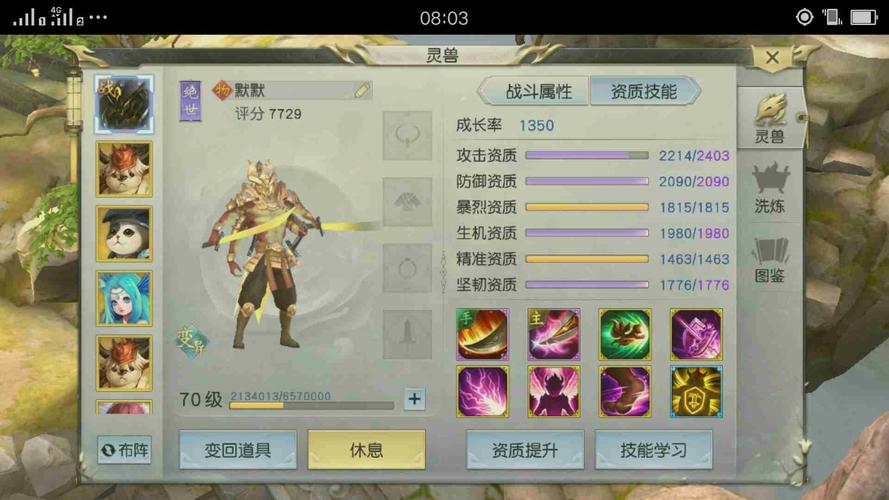 镇魔曲手游夜狩宝宝技能搭配