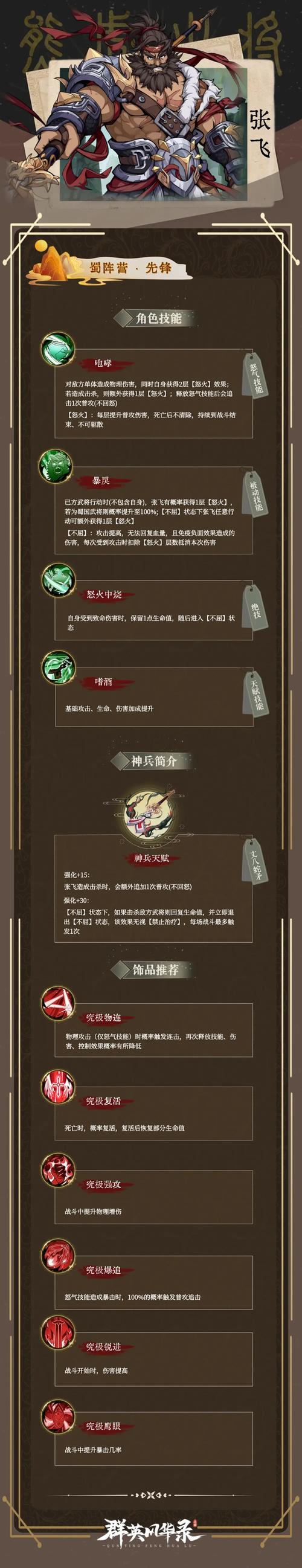 胡莱三国张飞法宝用什么属性