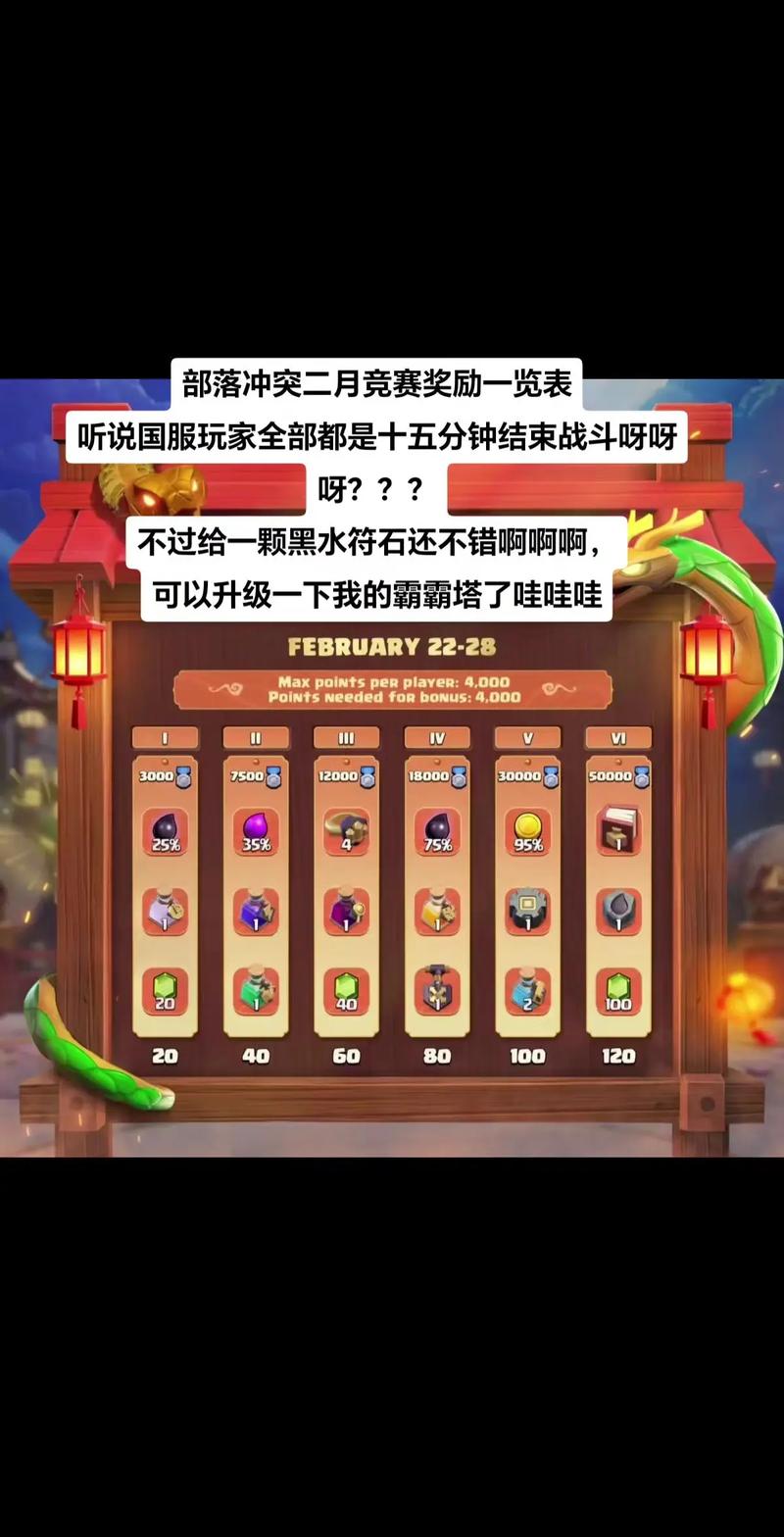 部落冲突里程碑奖励达成怎么领取