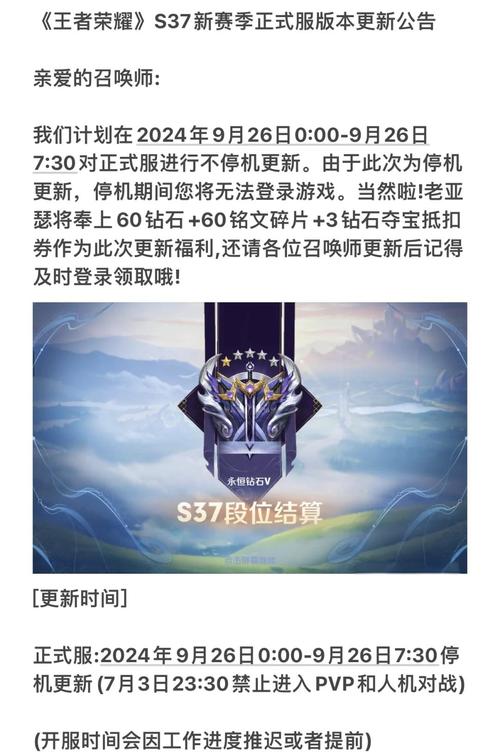 王者新赛季时间表